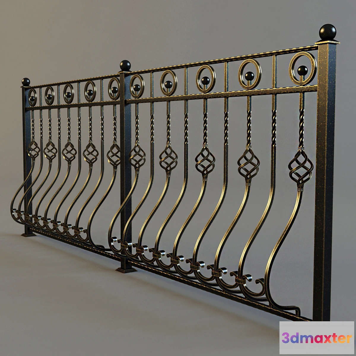 1290955 - Wrought fence - No.5 3D Max