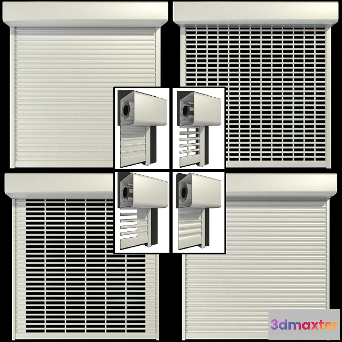 1295770 - Roll shutter systems 3D Max