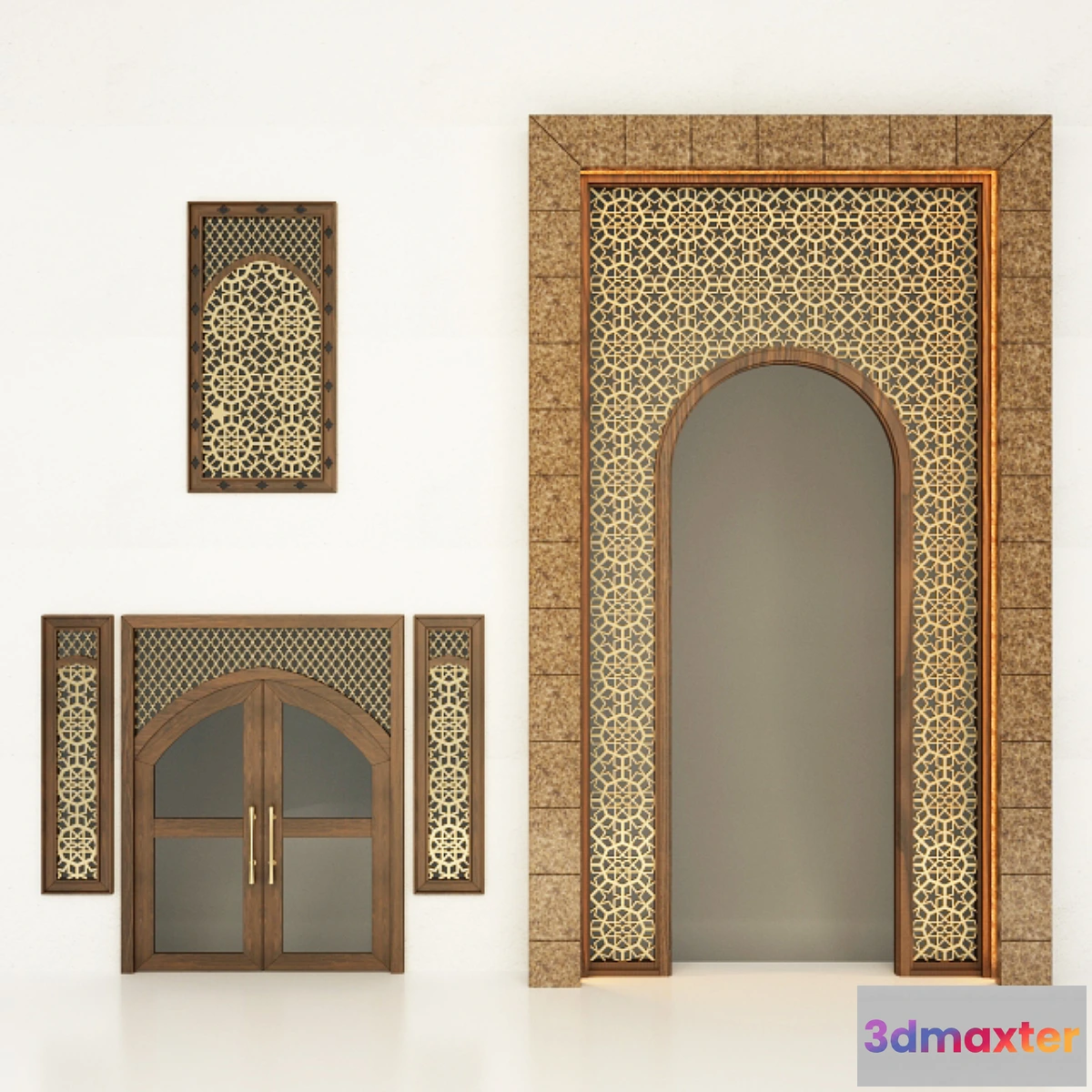 1309010 - Arch in Geometry Ornament 3D Max