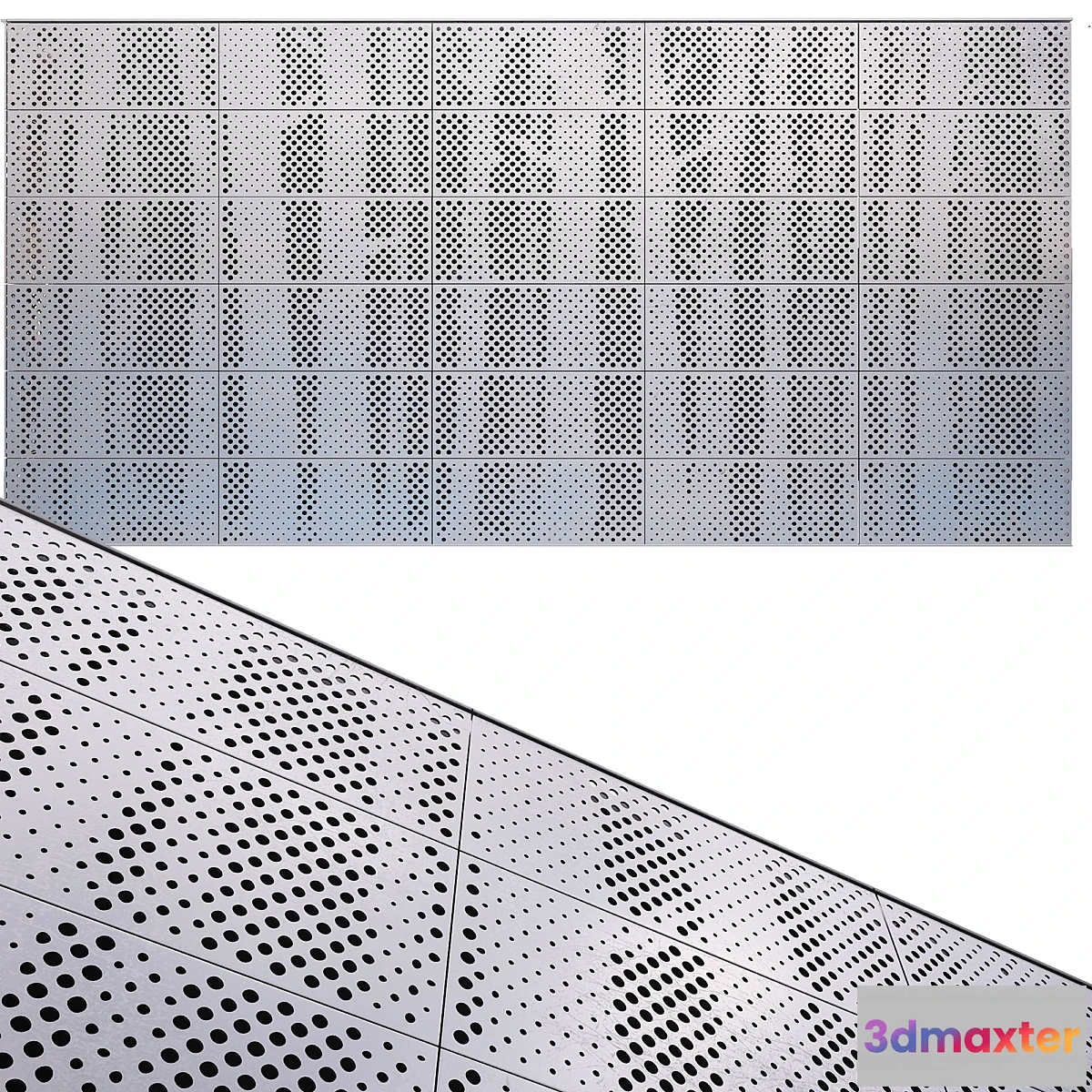 1310144 - perforated metal panel N23 3D Max