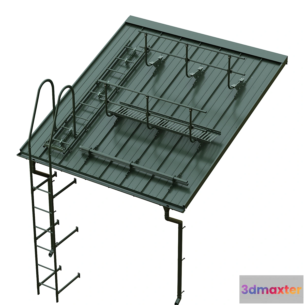 1324140 - Seam roofing and Borge security system 3D Max