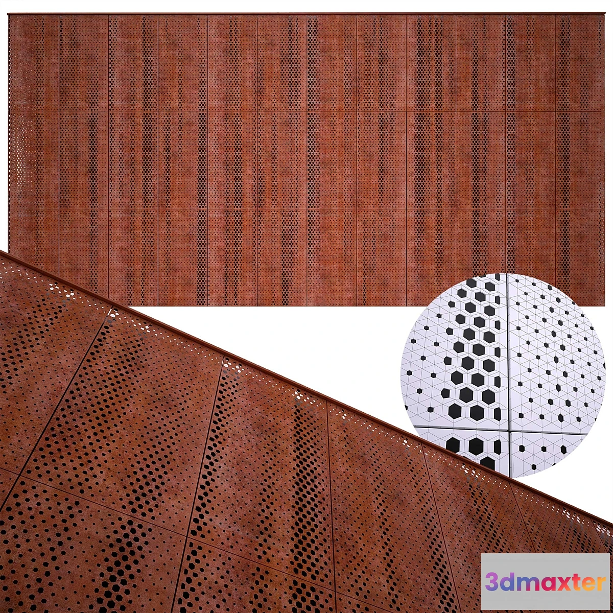 1333486 - perforated metal panel N20 3D Max