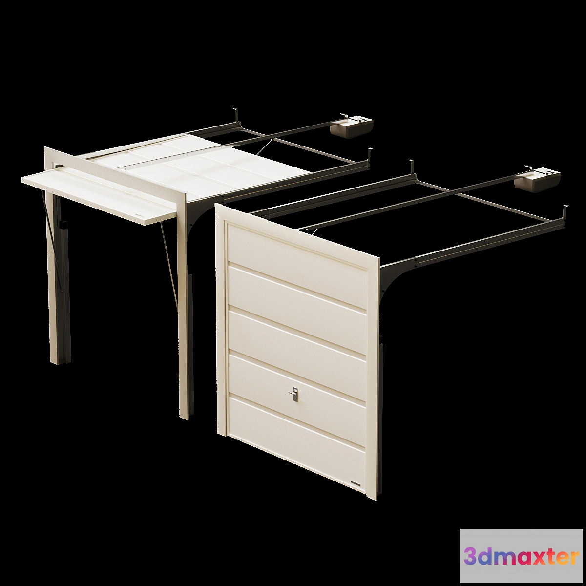 1336487 - Automatic overhead garage doors 3D Max