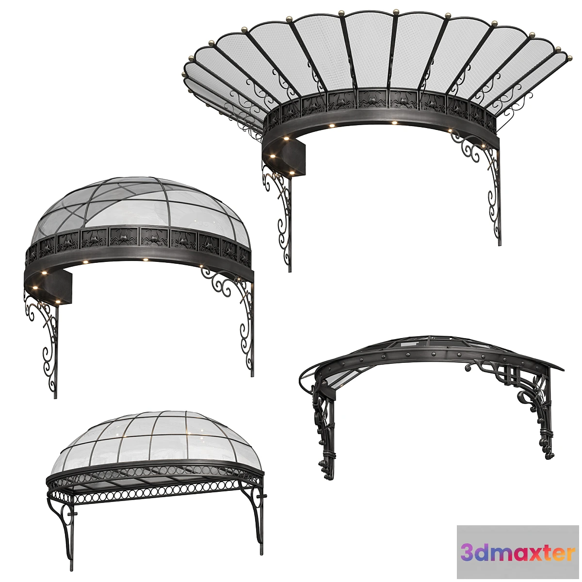 1337913 - Classic visor. 4 models 3D Max