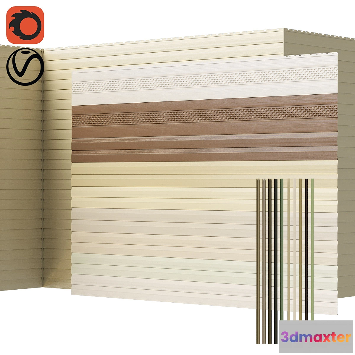 1339606 - PVC siding 3D Max