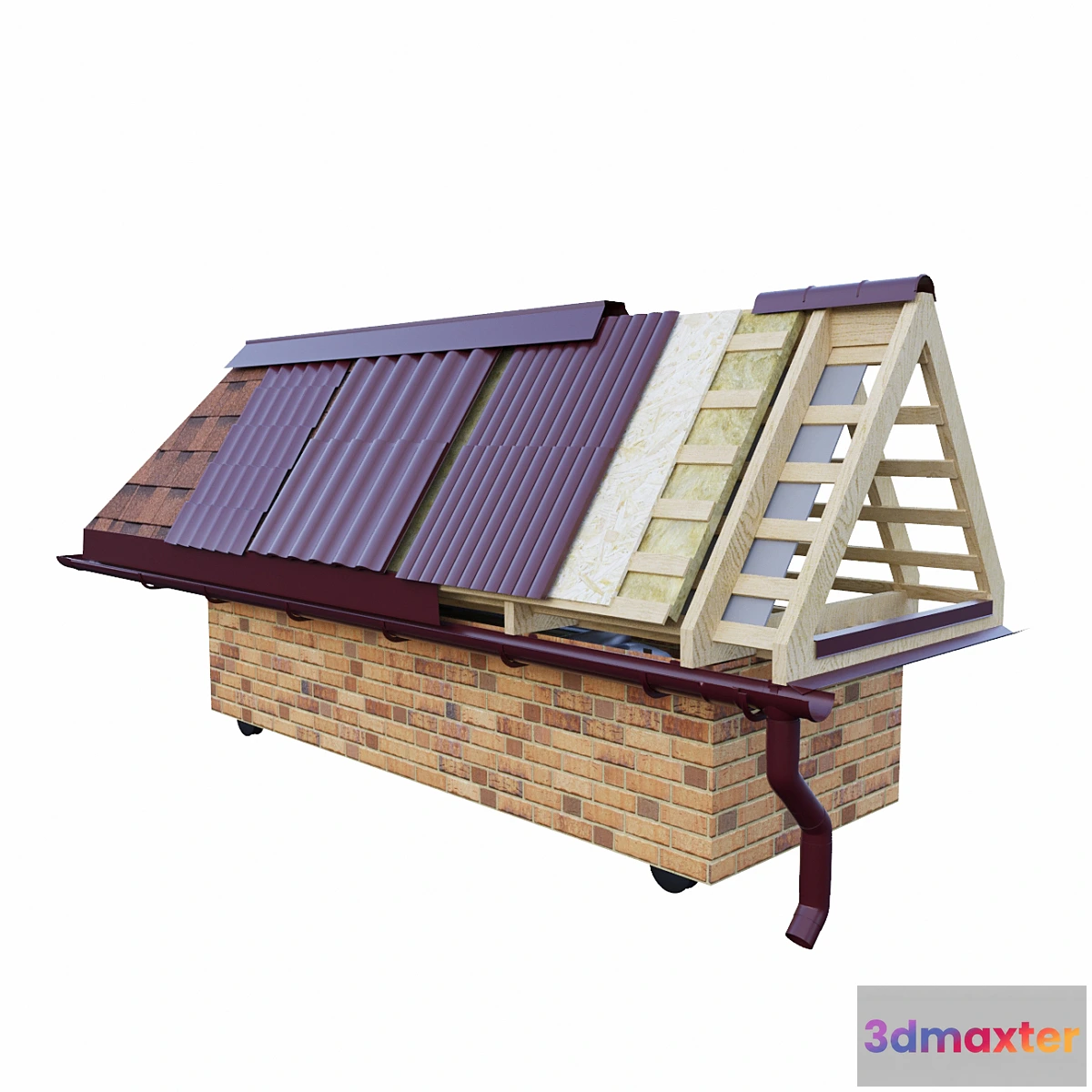 1340554 - Booth Types of roof 3D Max