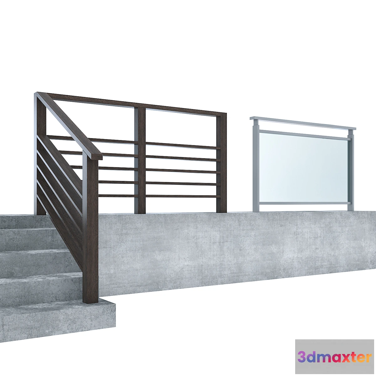 1345444 - Handrail - 2 types 3D Max