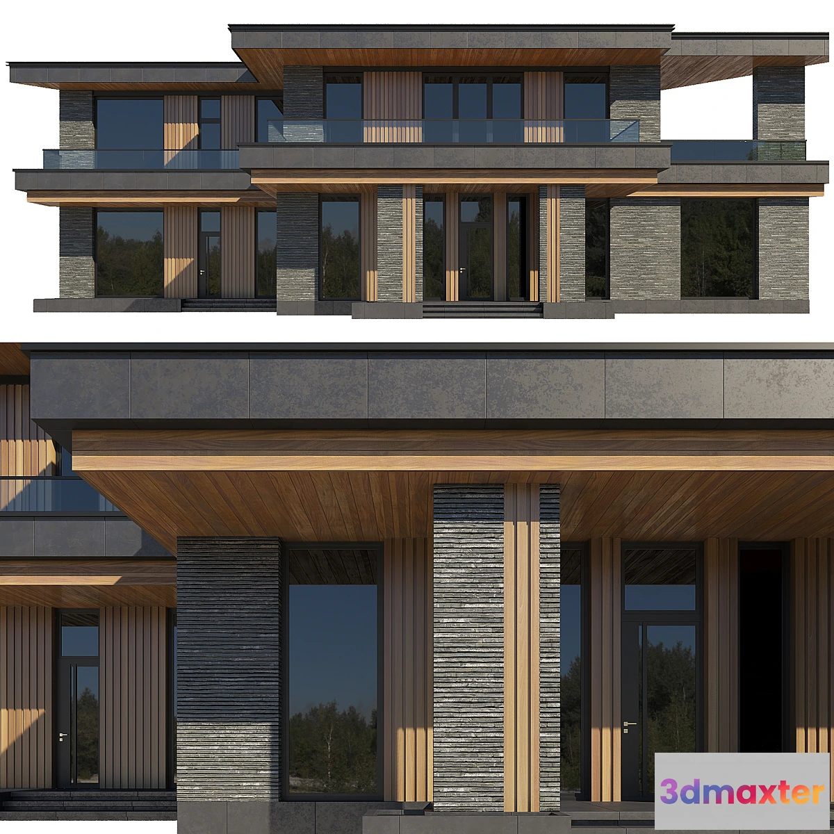 1352092 - House facade 3D Max