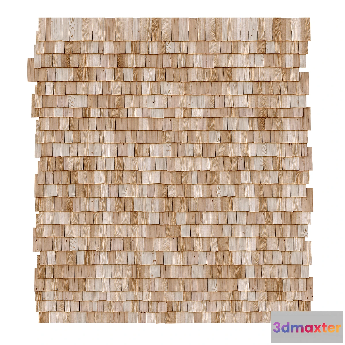 1402480 - Wooden roof tiles seamless model 3D Max