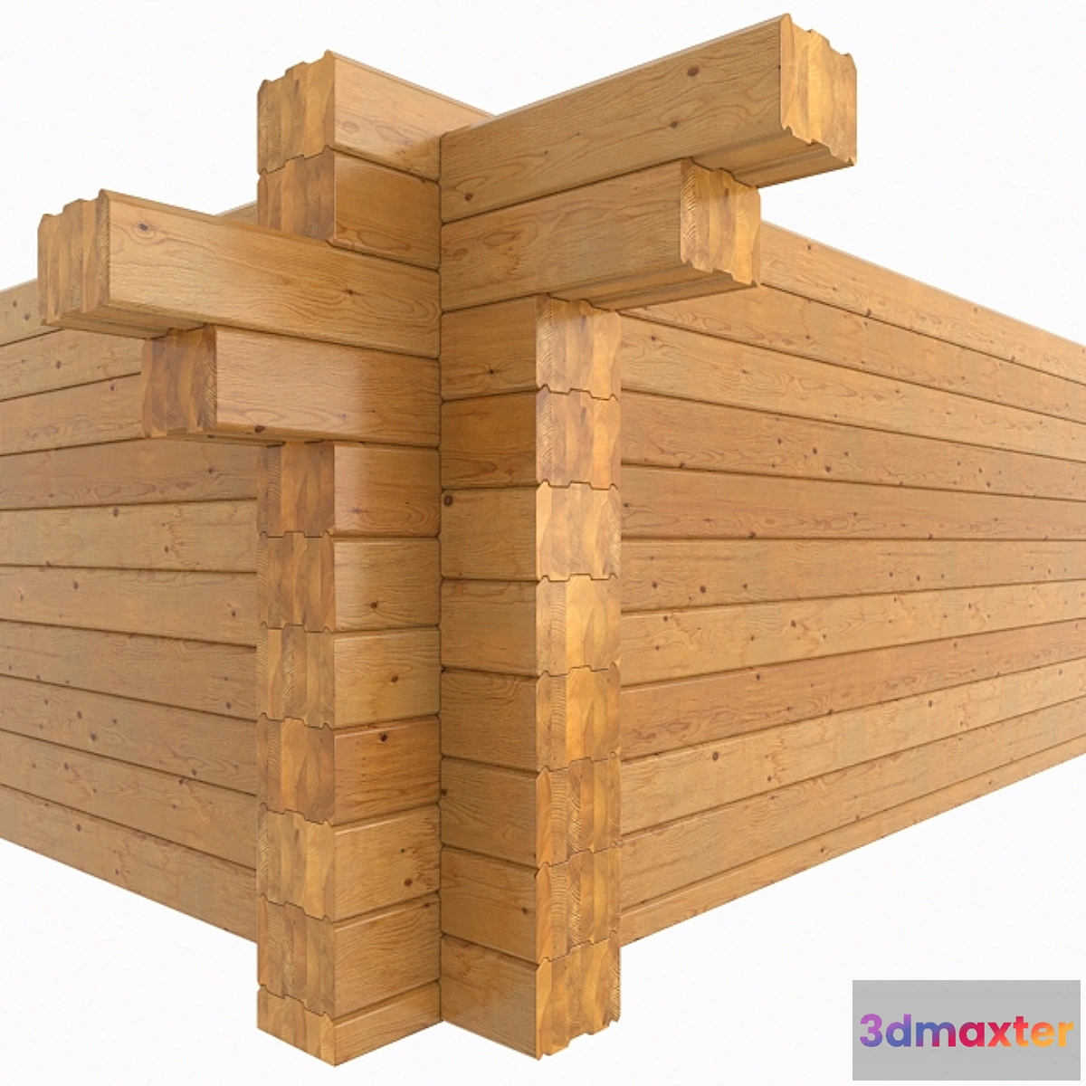 1409178 - Glued laminated timber 3D Max