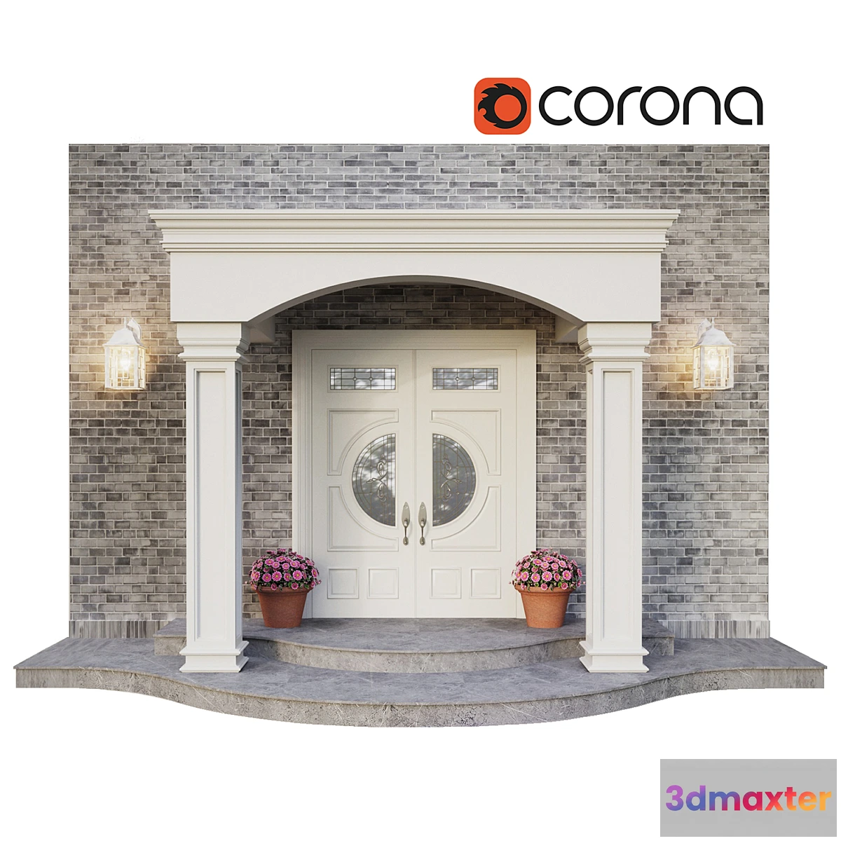 1425462 - Entrance Group 01 3D Max