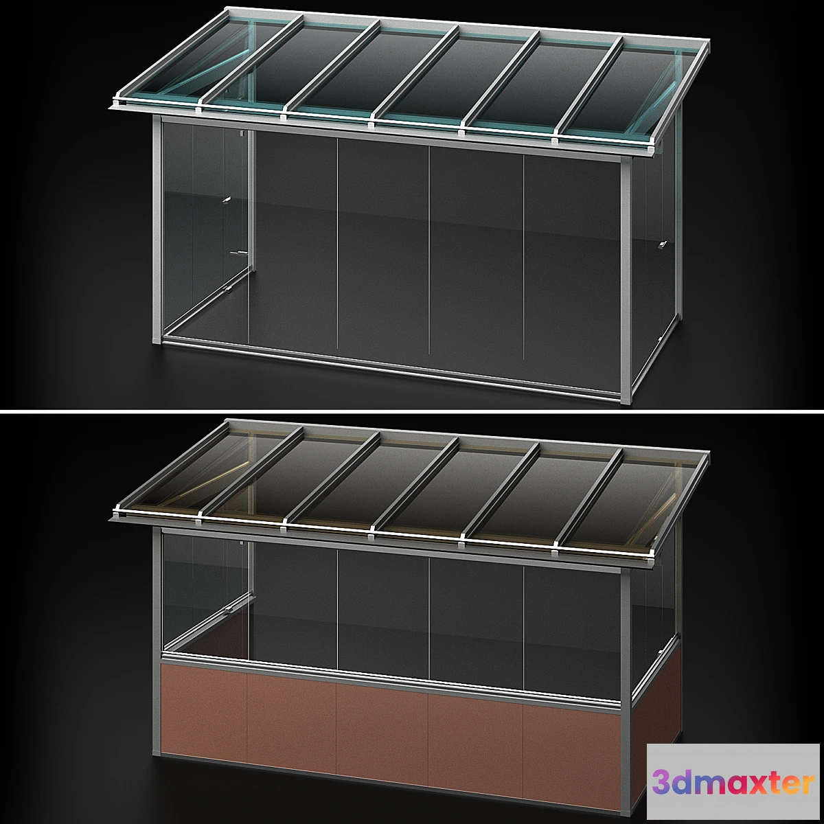 1426260 - Metal glazed veranda terrace 3D Max