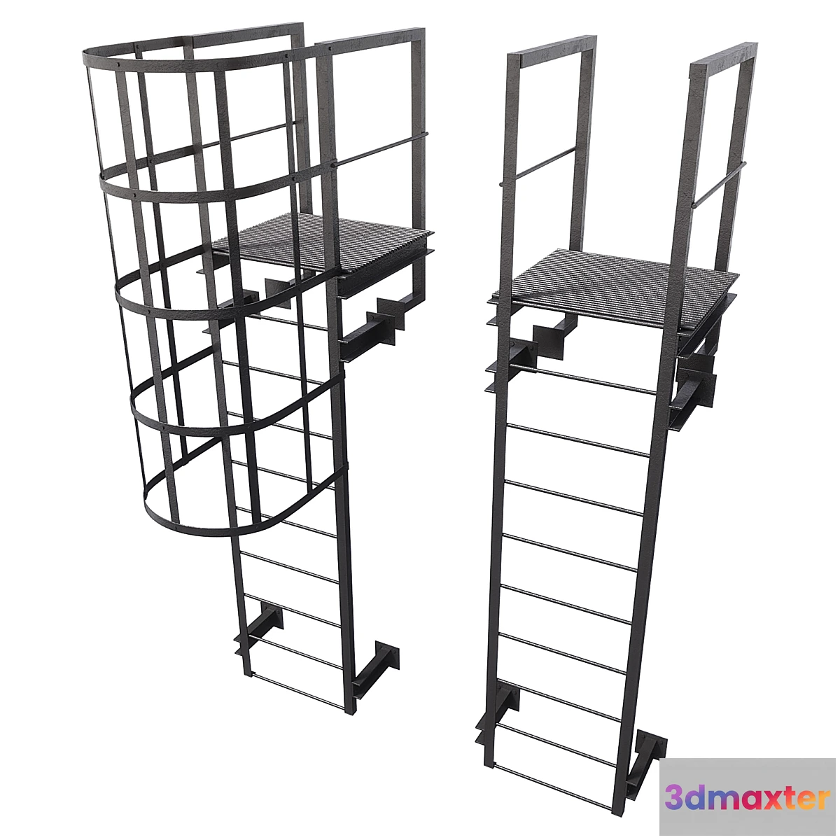 1458042 - Fire escape type p1-1 p1-2 3D Max