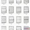 1548515 - Collection of 69 welded window guards 3D Max