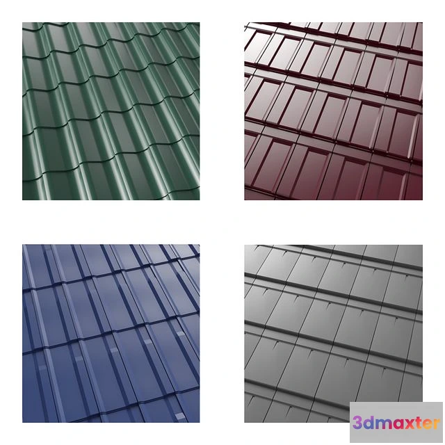 1551871 - Low poly metal tile 3D Max