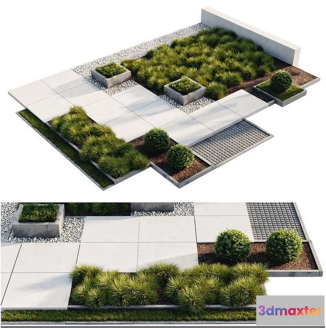 1558557 - Entry group (for exterior) 3D Max