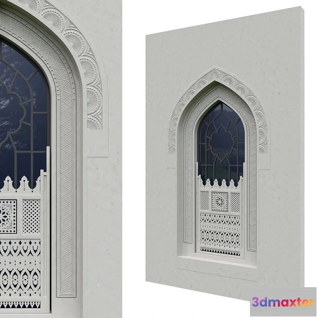 1565926 - Classic Arabic Window 3D Max