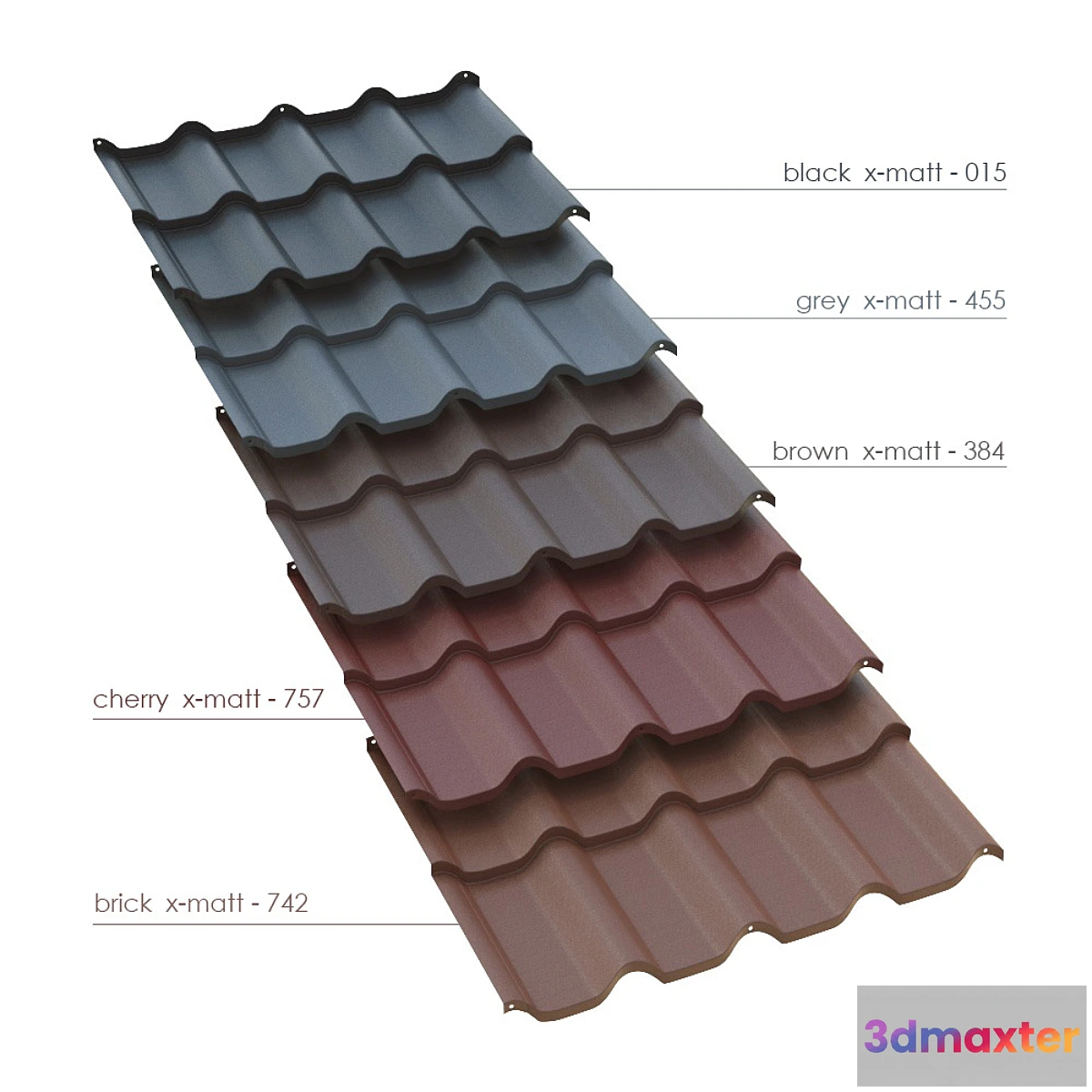 717106 - metal tile BUDMAT Ferrara - No.2