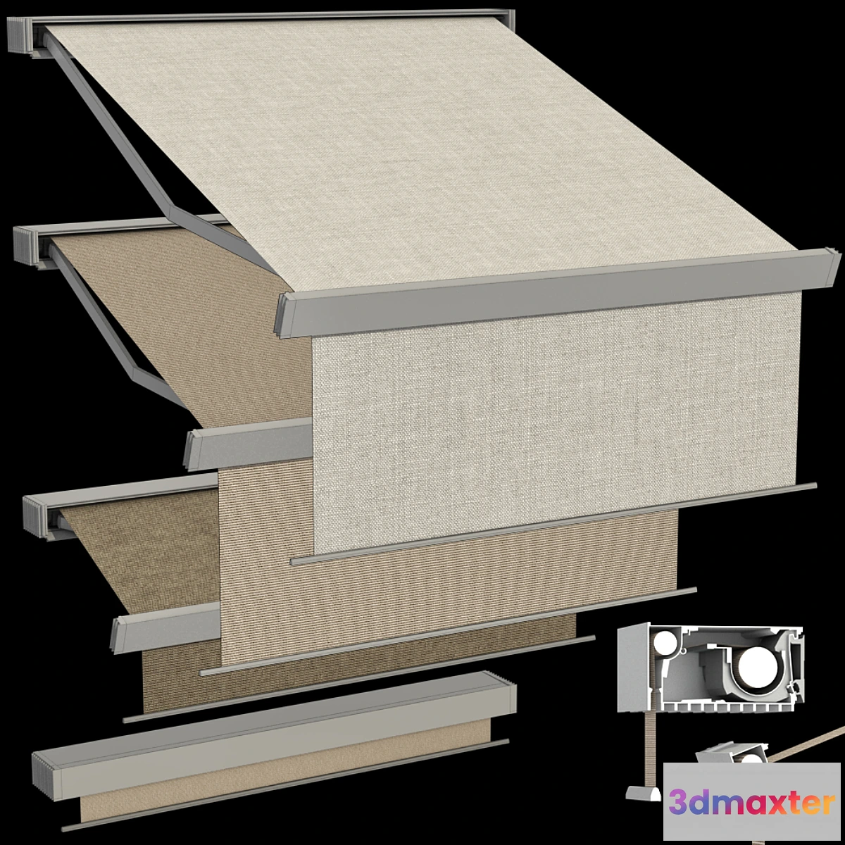 776871 - Sliding outdoor awning sun canopy - No.3