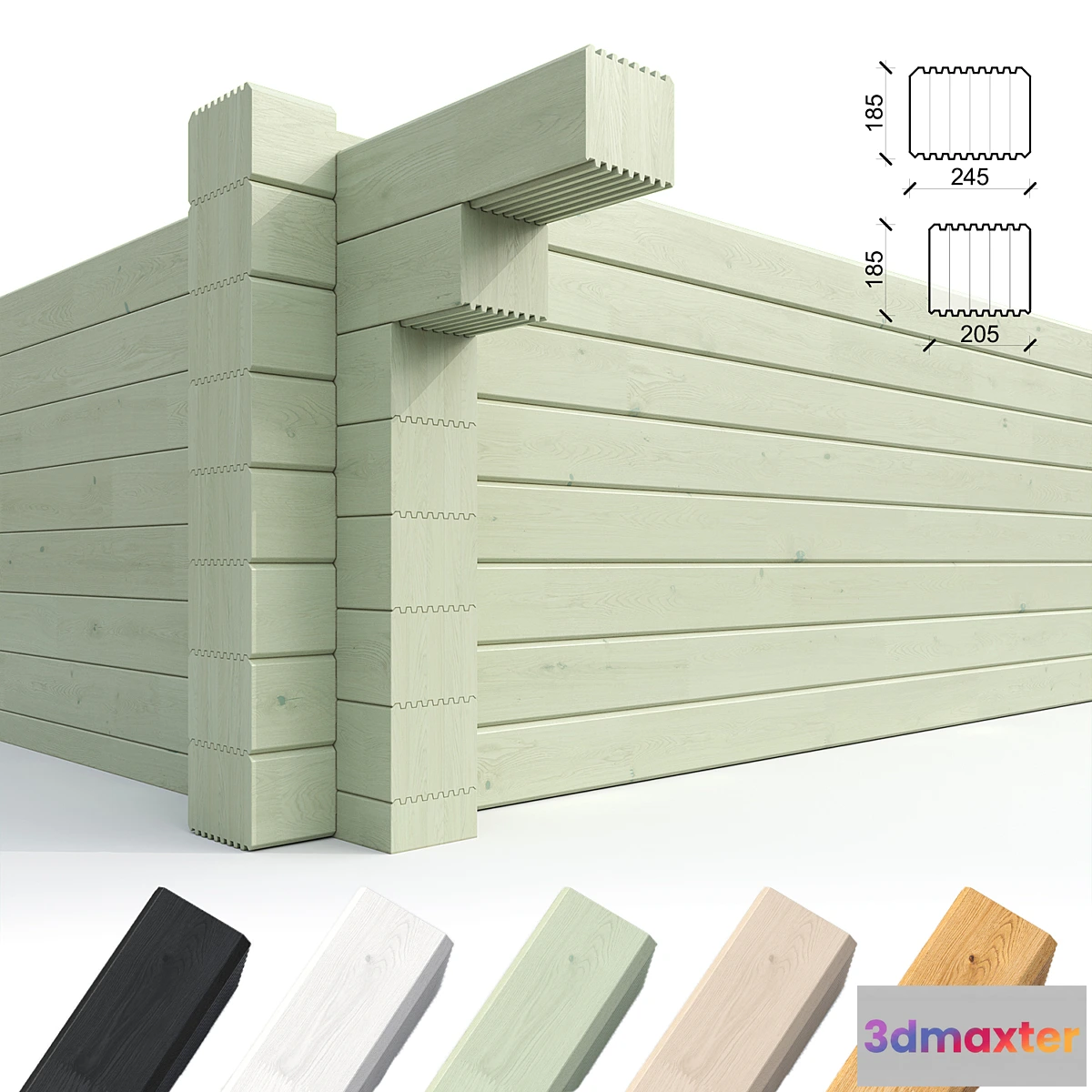 776873 - Glued laminated timber - dyed and natural