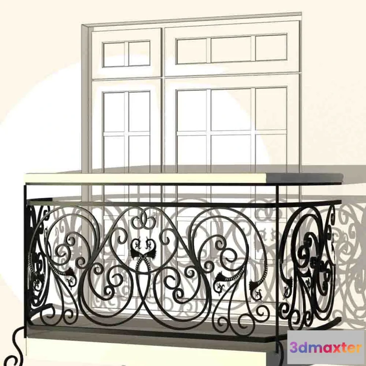 802774 - Forged fence balkonnoe