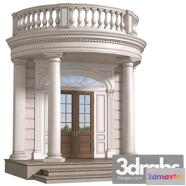 906590 - Porch With Balcony Entrance Group