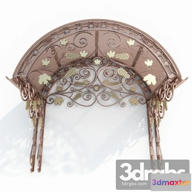 906714 - Wrought Iron Awning