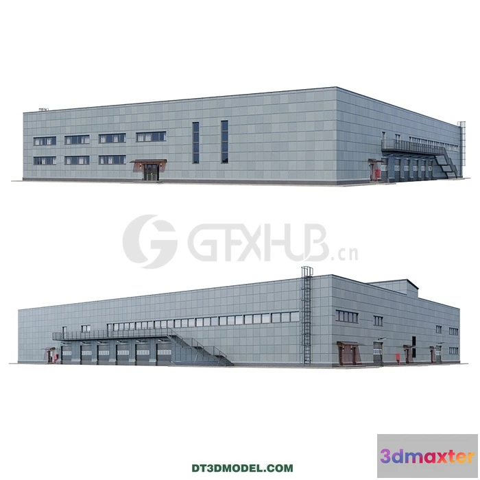 1219546 - Architecture - Building - factory building V4