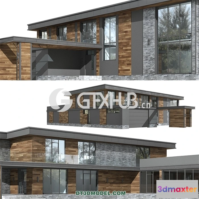 1219574 - Architecture - Building - House in the Wright style