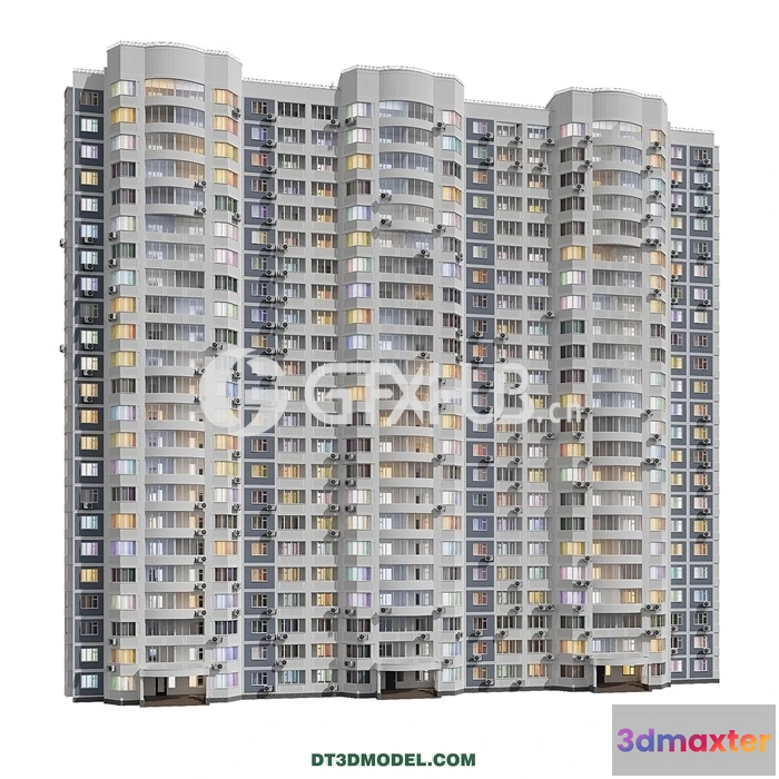 1219602 - Architecture - Building - Kope M Parus 3 sections 23 floors