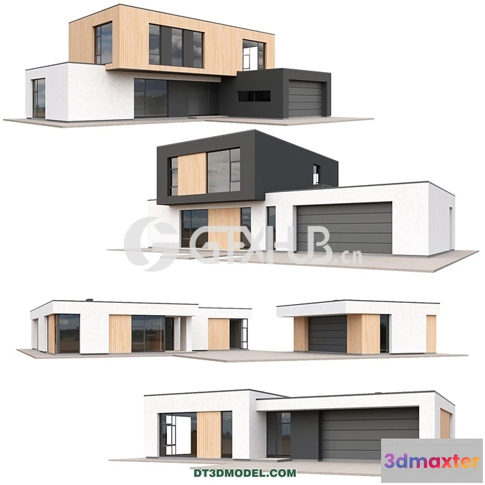 1219614 - Architecture - Building - Low Poly Houses Set 01