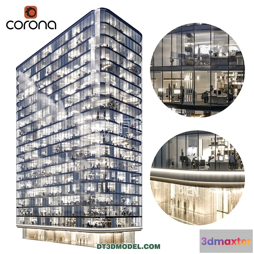 1219634 - Architecture - Building - Modern Office Building 01