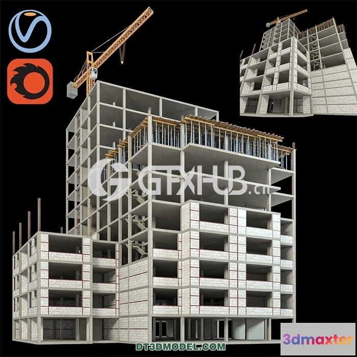 1219684 - Architecture - Building - Modular Construction Site 02
