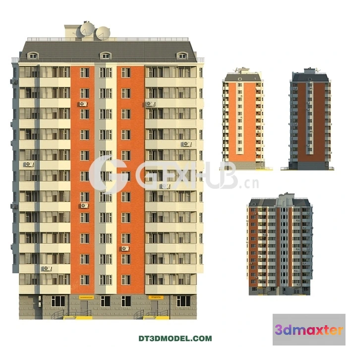 1219702 - Architecture - Building - P44T 1 section 12 floors