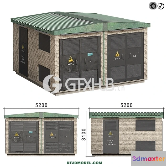 1219770 - Architecture - Building - Transformer substation