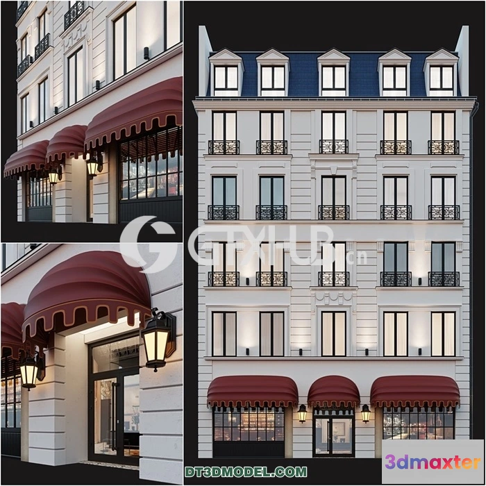 1261314 - Architecture - Building - Classic hotel facade