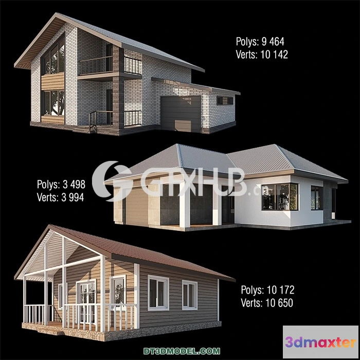 1261396 - Architecture - Building - House Set