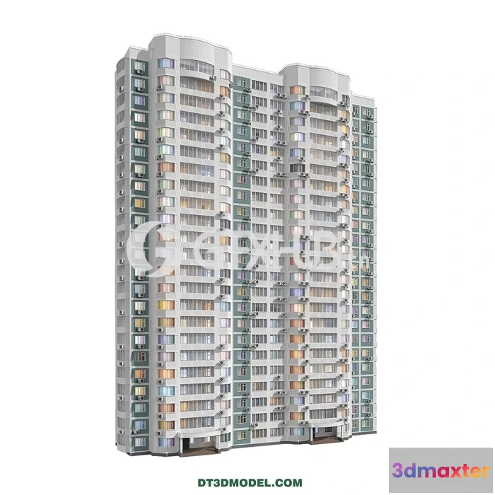 1261424 - Architecture - Building - KOPE M sail 2 sections 23 floors