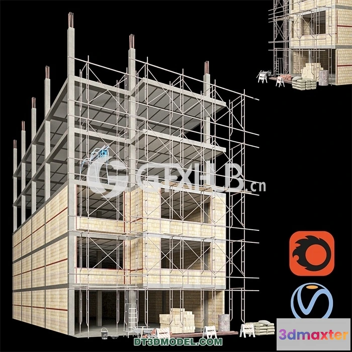 1261506 - Architecture - Building - Modular Construction Site 03