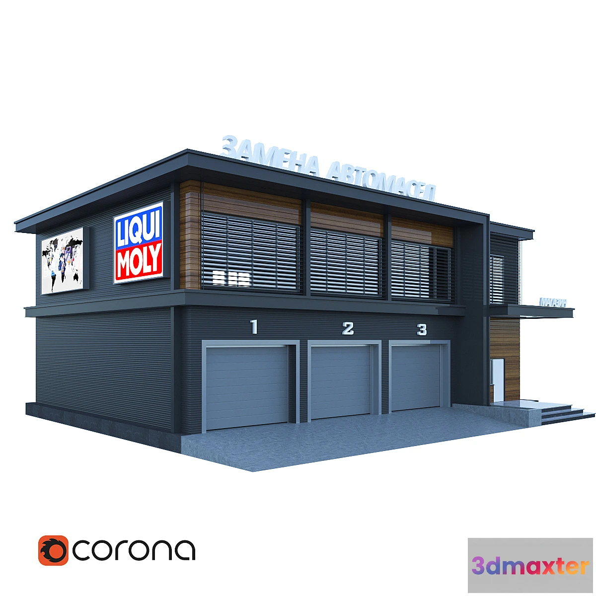 1279988 - Service Stations 3D Max