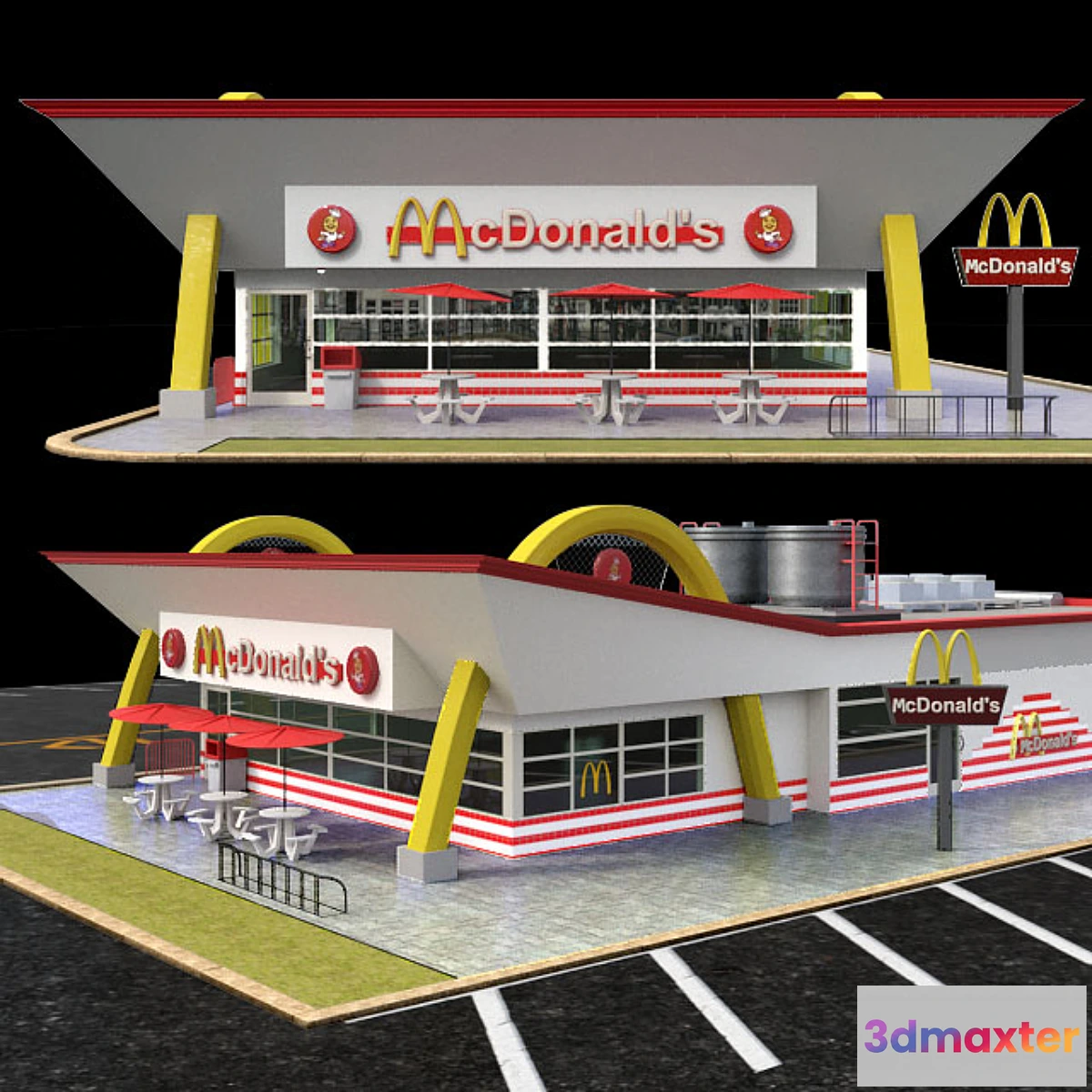 1299857 - restaurant McDonalds 3D Max