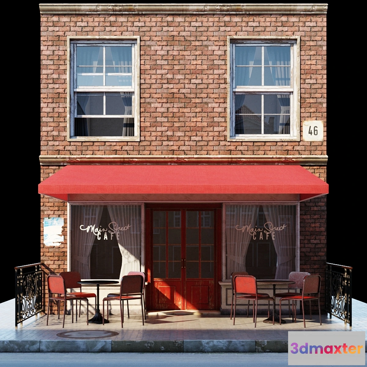 1304510 - Street Cafe 3D Max