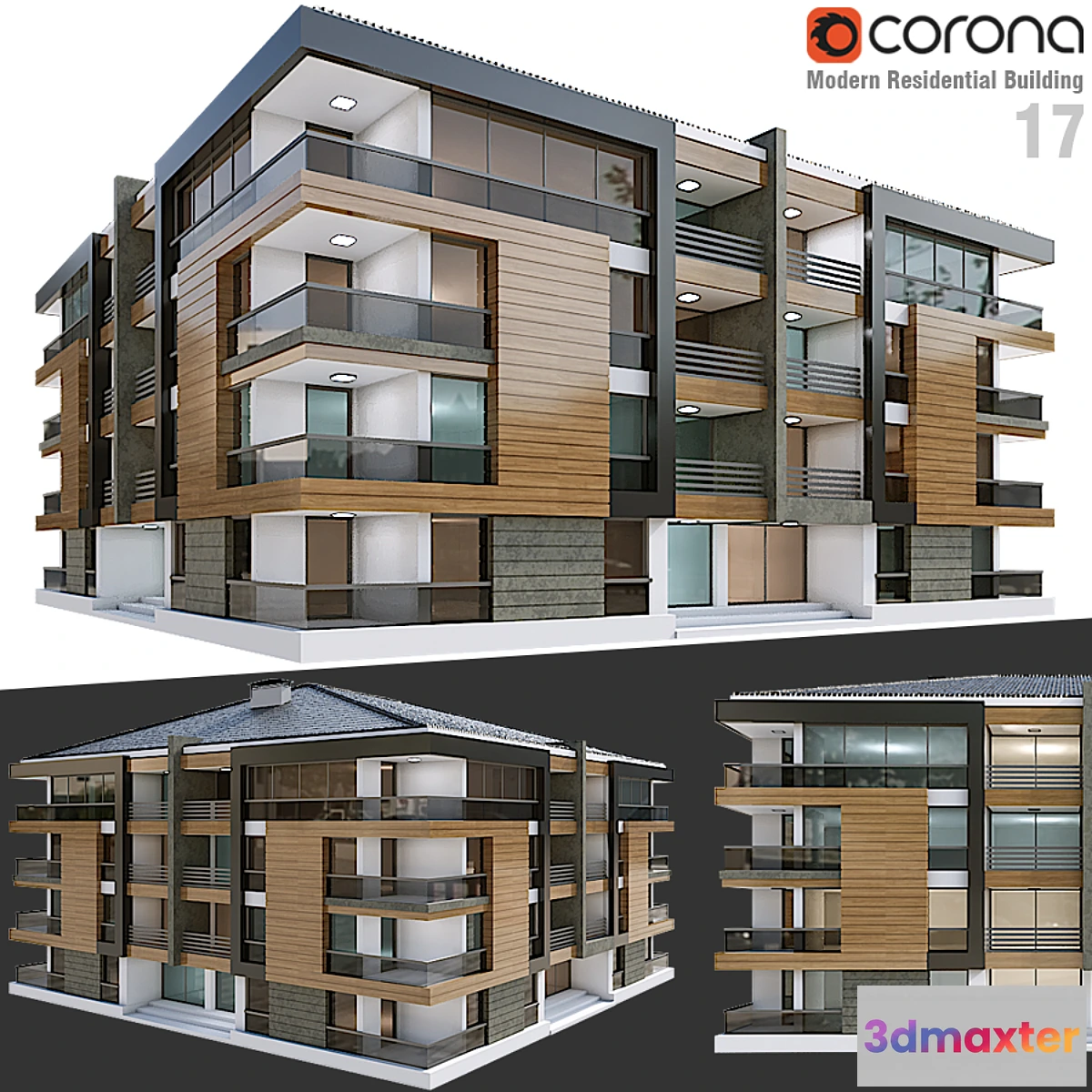 1305041 - Modern Residential Building 17 3D Max