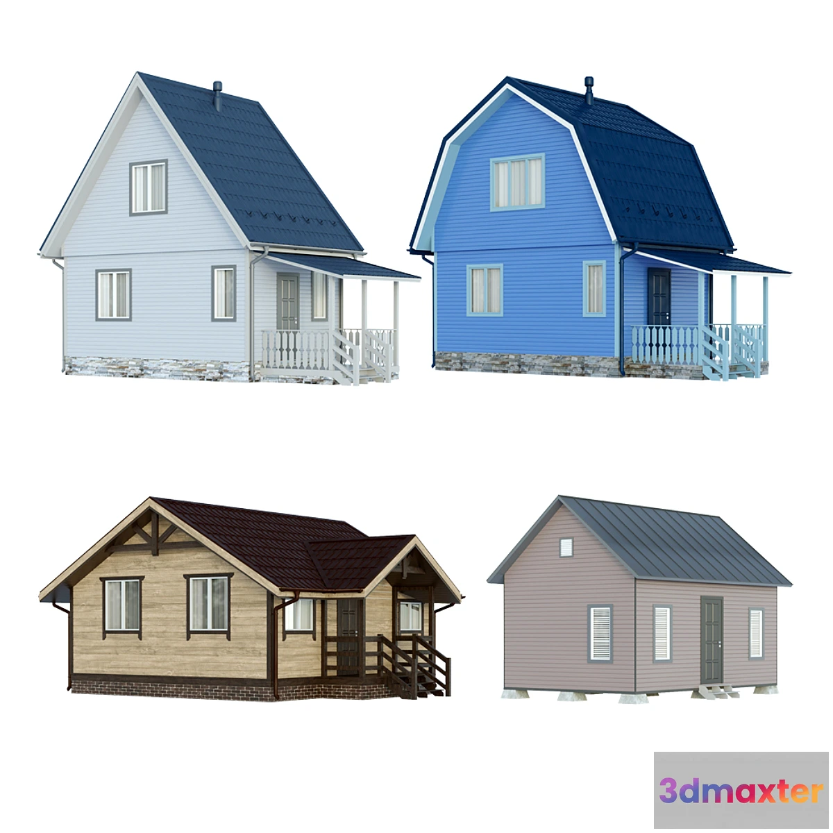 1317354 - Country houses. five 3D Max