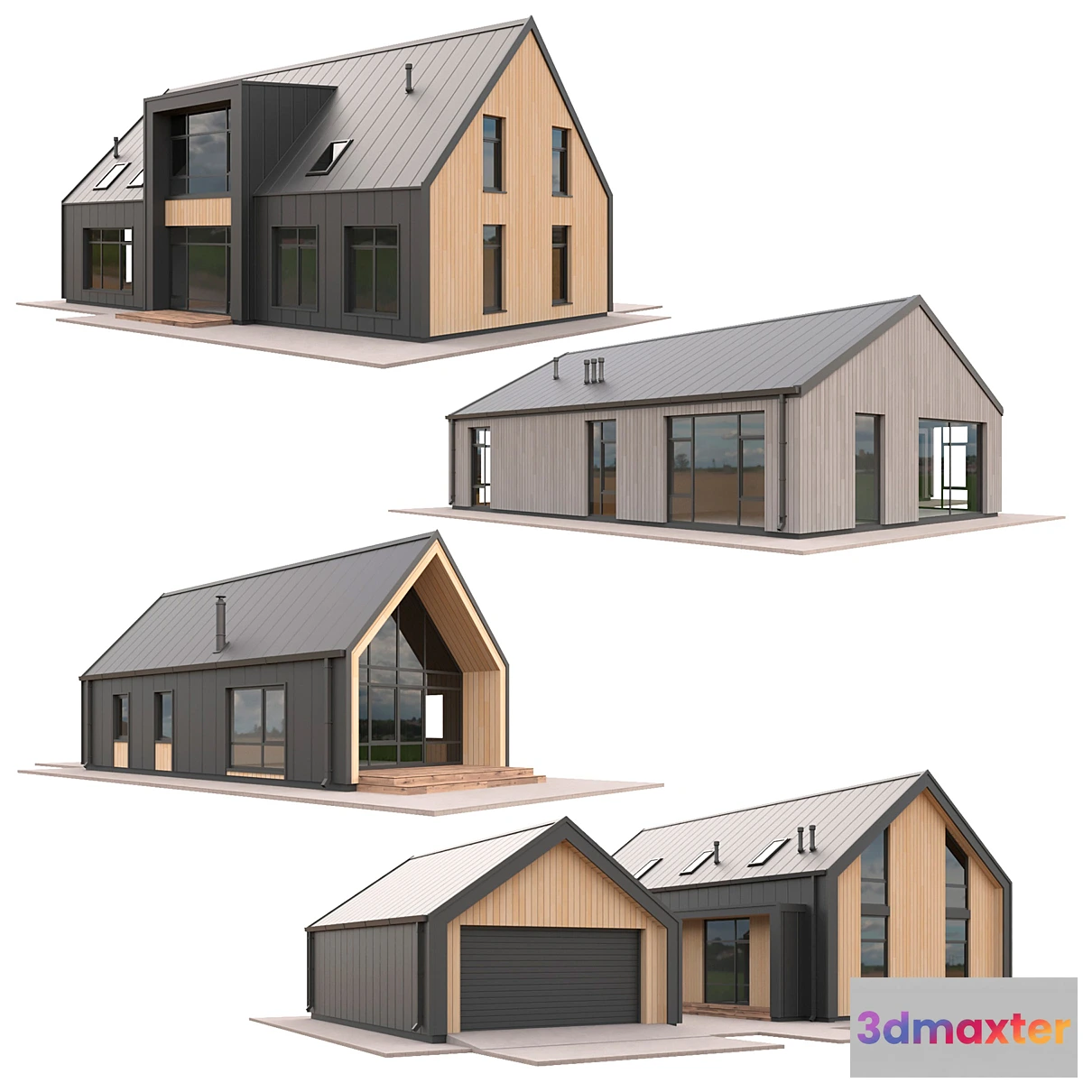 1320264 - Low Poly Houses Set 04 3D Max