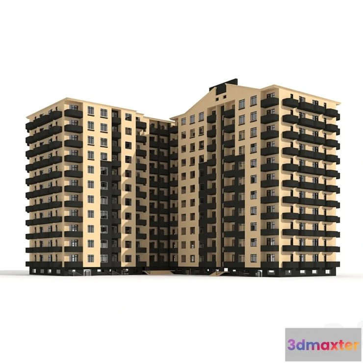 1322143 - Multi-storey residential building - No.4 3D Max