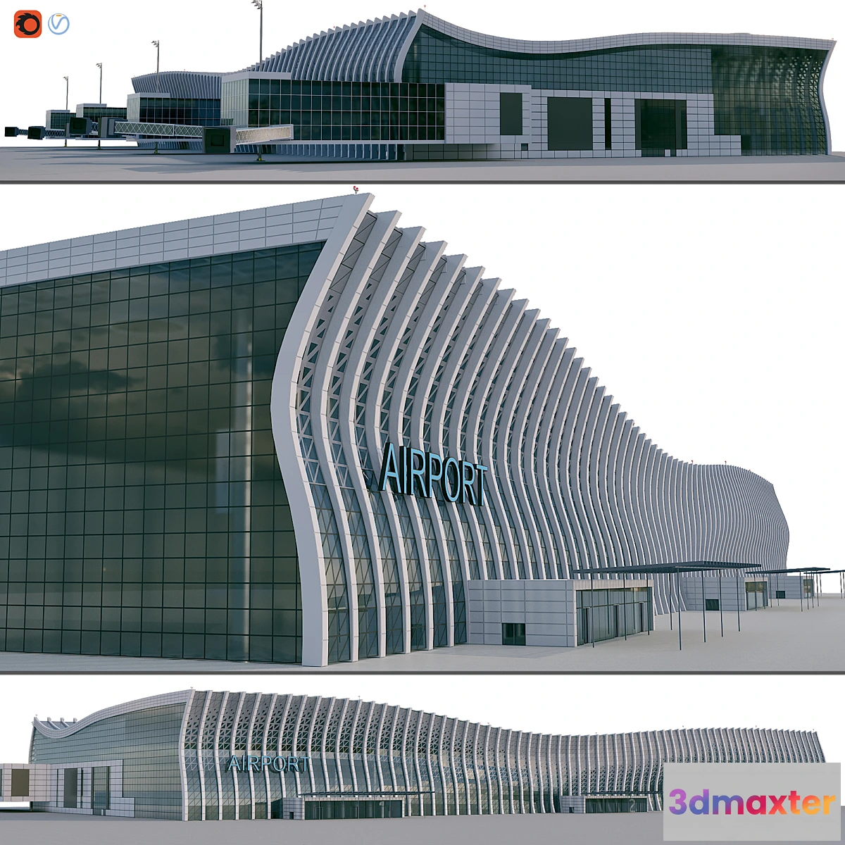 1328858 - Airport building - No.2 3D Max