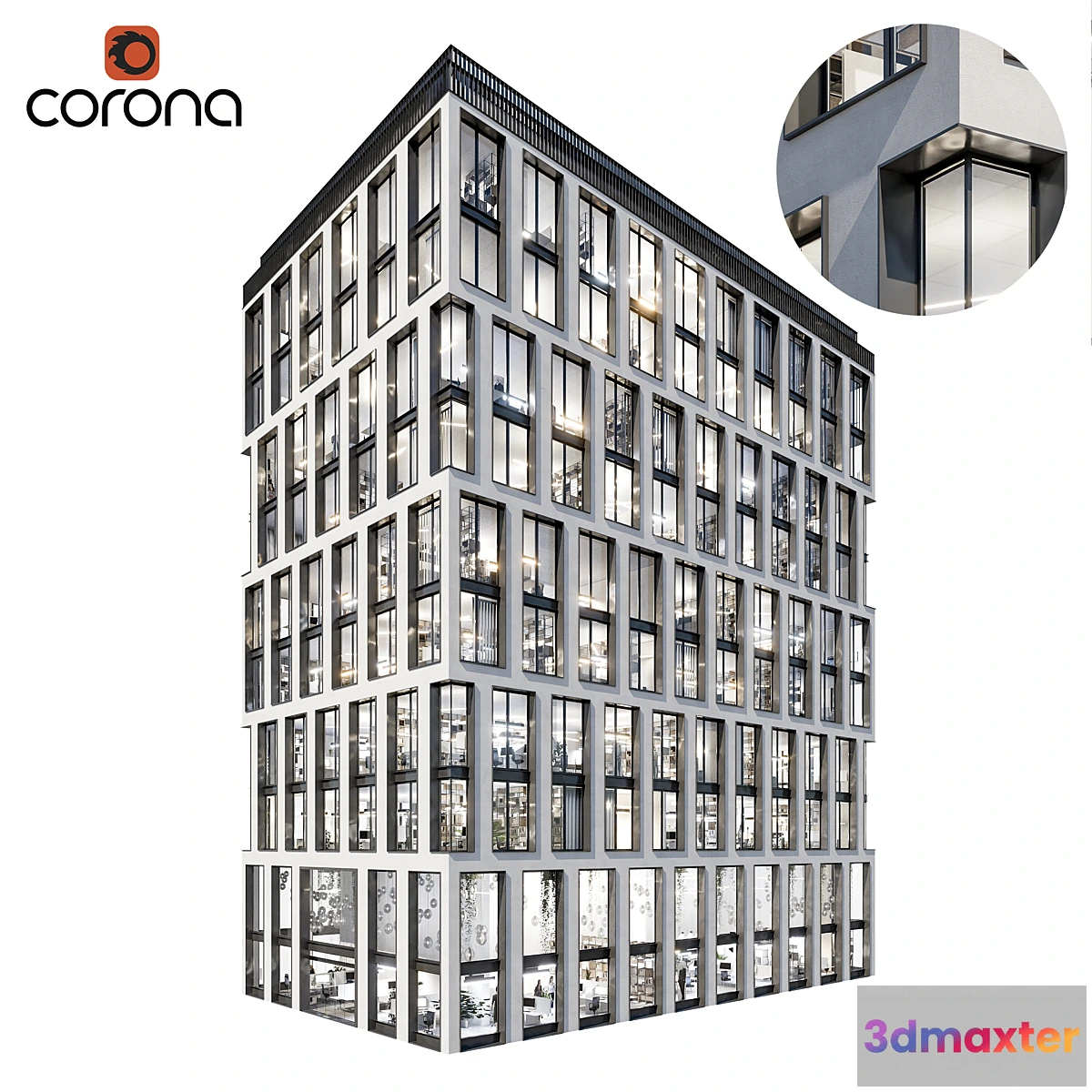 1334684 - Modern office building 03 3D Max