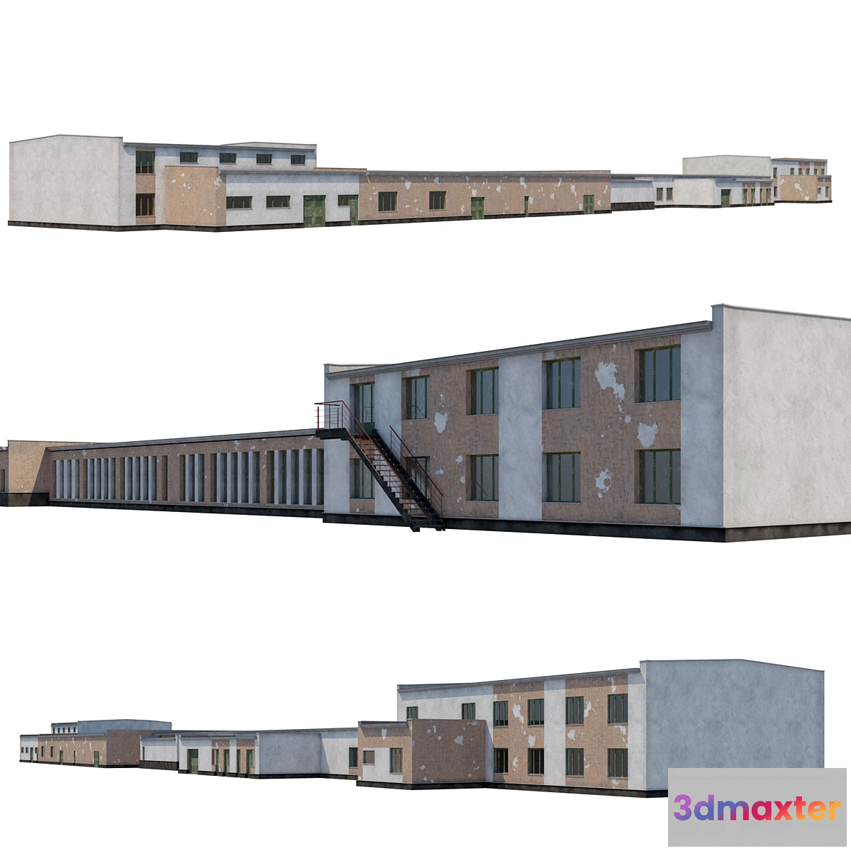 1340094 - Old industrial building 3D Max