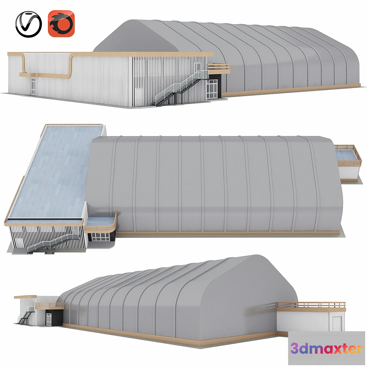 1349046 - Frame - awning hangar and AHB 3D Max